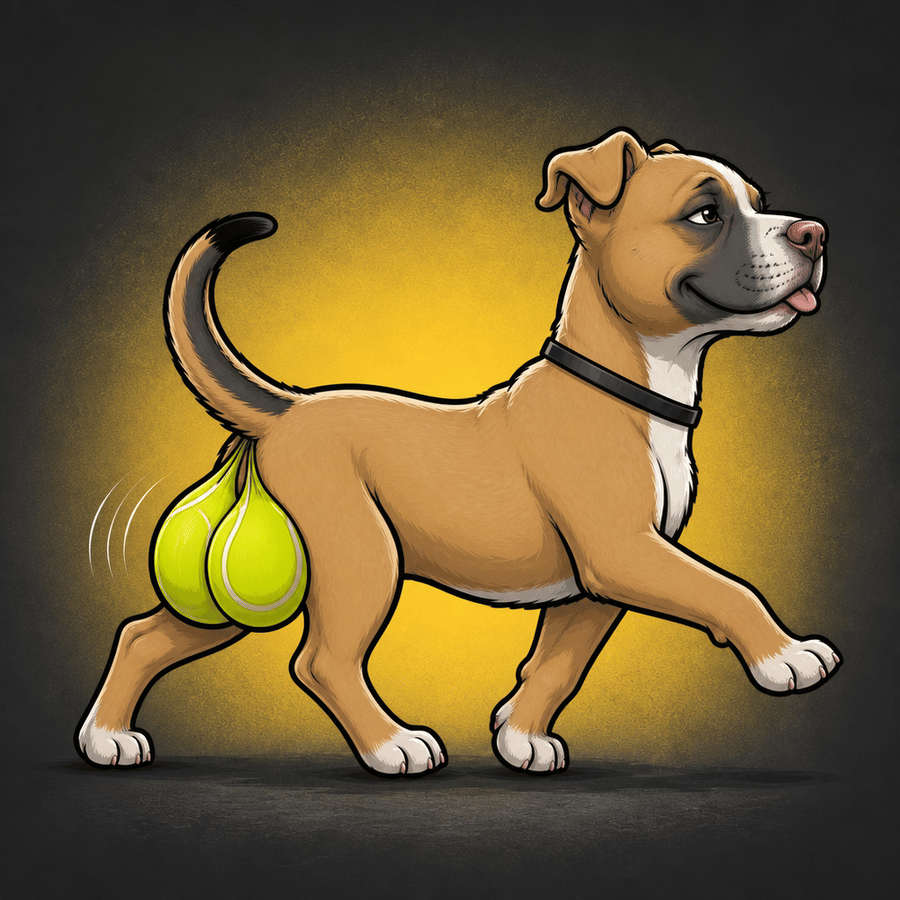 Diesel with two tennis balls
